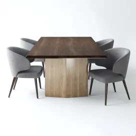 Minotti chair aston table morgan